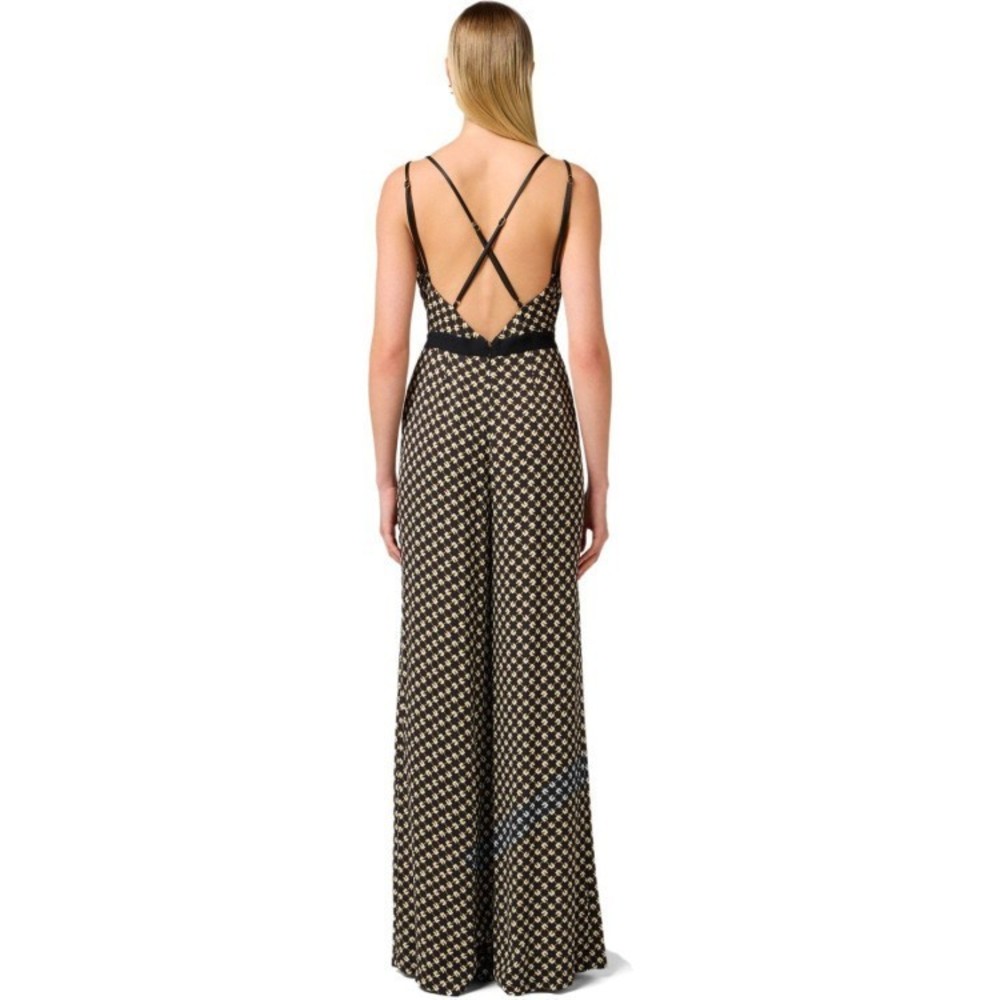 Elisabetta Franchi Nero Burro Patterned Jumpsuit - NWT - Picture 5 of 6